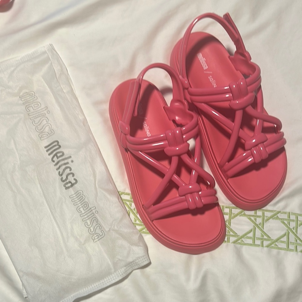 Melissa Pink Strappy Sandals